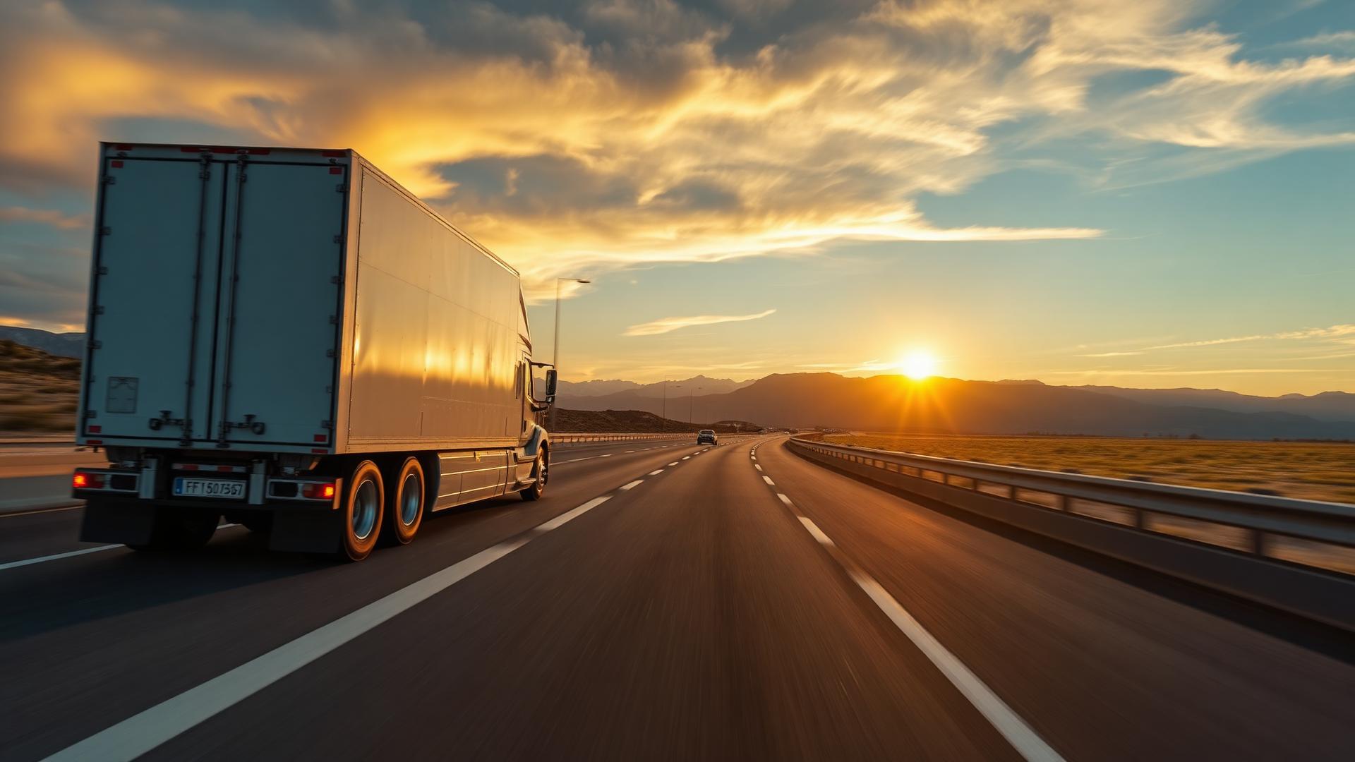 EXCL truck delivering freight across India